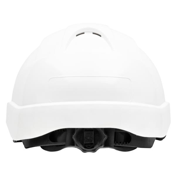 Nitras Head Protect 9500 Schutzhelm mit Größenregulierung und Kinnriemen, weiß